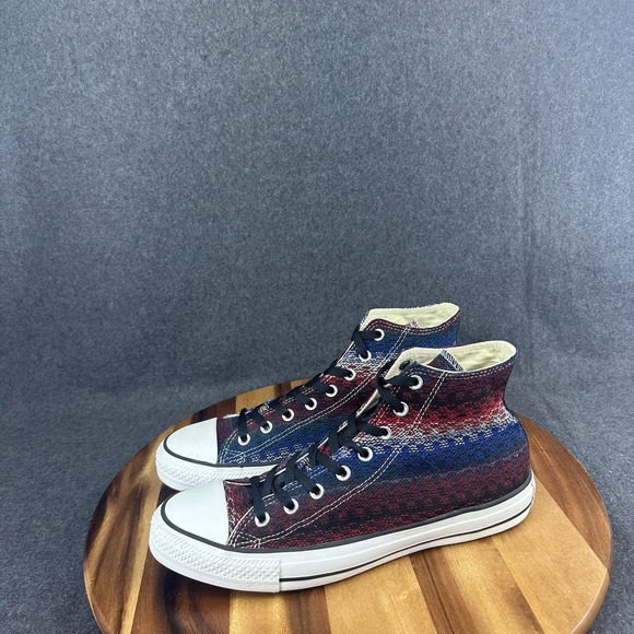 Converse All Star High Top Lace FlyKnit Woven Knit Mens Sz 11 Womens 13 148527C - Picture 5 of 11